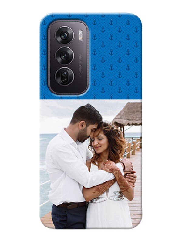 Custom Oppo Reno 12 Pro 5G Mobile Phone Covers: Blue Anchors Design