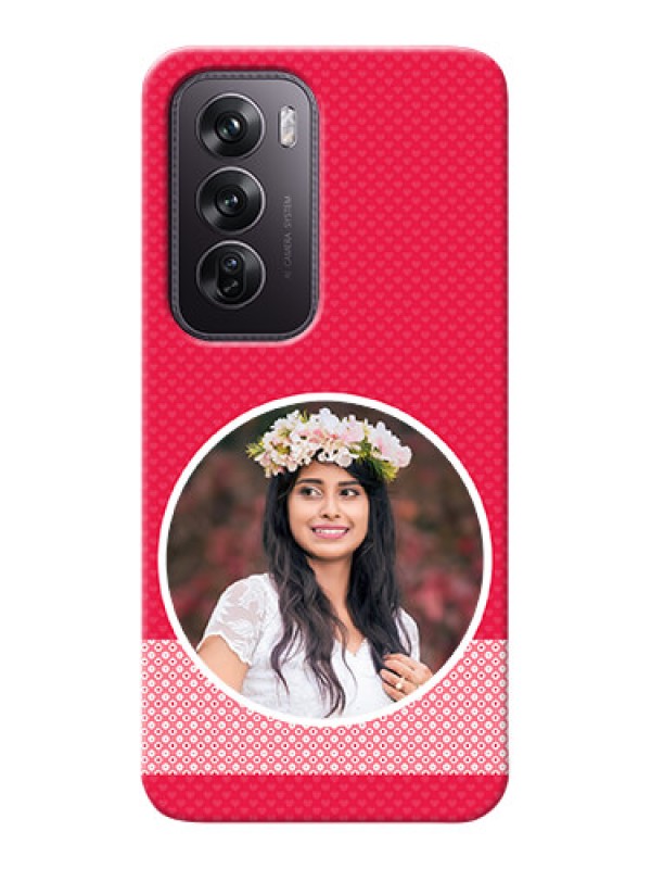 Custom Oppo Reno 12 Pro 5G Mobile Covers Online: Pink Pattern Design