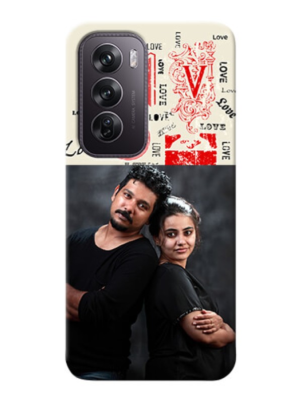 Custom Oppo Reno 12 Pro 5G mobile cases online: Trendy Love Design Case