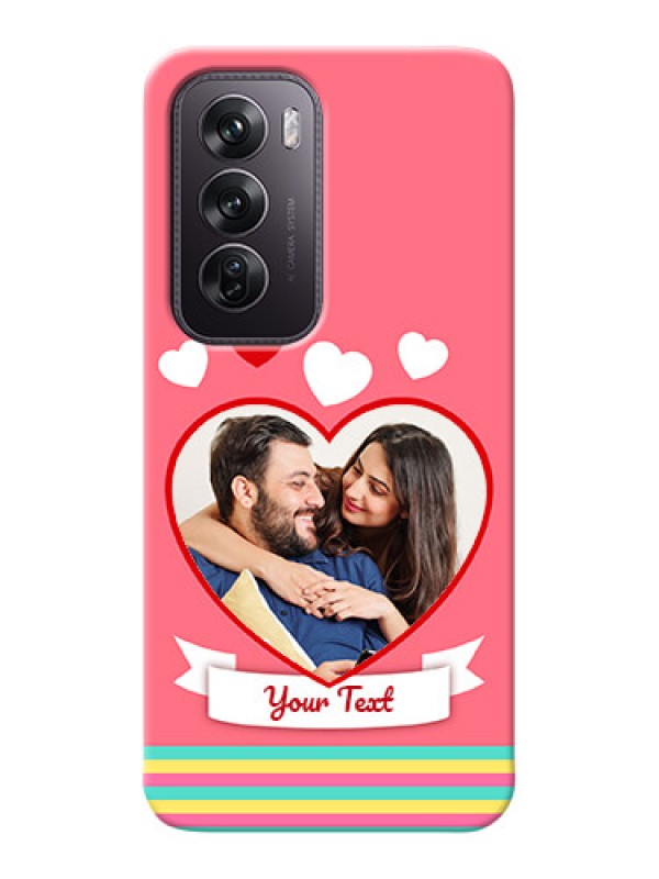 Custom Oppo Reno 12 Pro 5G Personalised mobile covers: Love Doodle Design