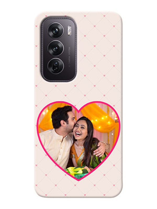 Custom Oppo Reno 12 Pro 5G Personalized Mobile Covers: Heart Shape Design