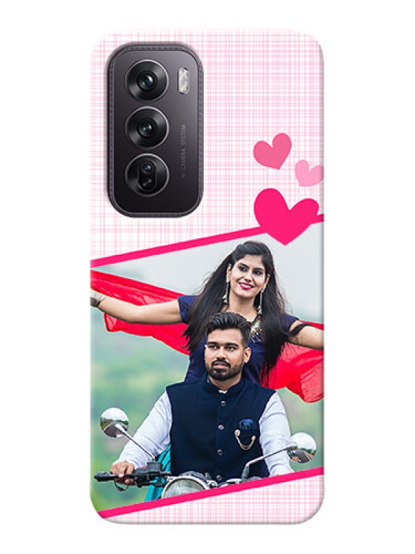 Custom Oppo Reno 12 Pro 5G Personalised Phone Cases: Love Shape Heart Design