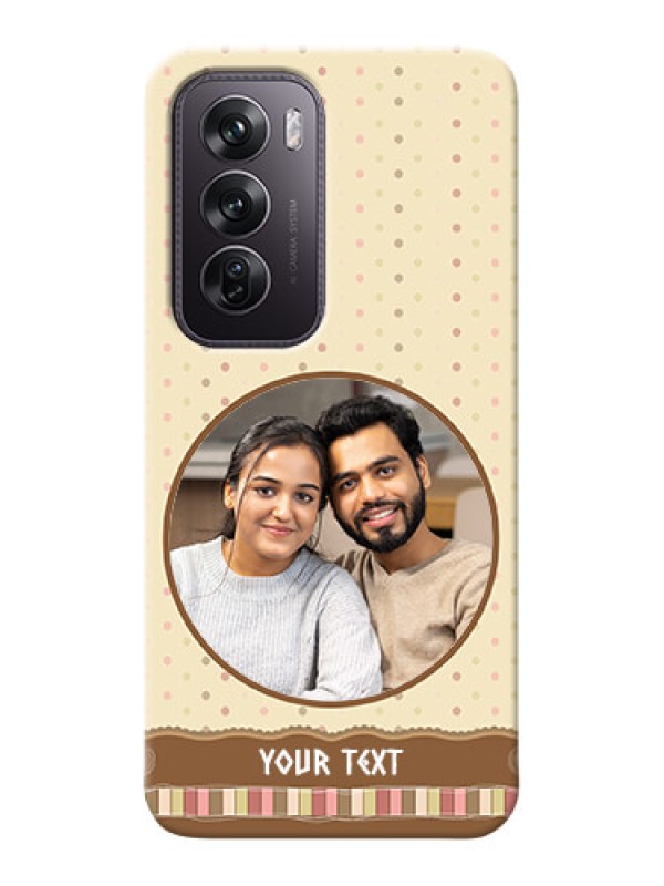 Custom Oppo Reno 12 Pro 5G Mobile Cases: Brown Dotted Mobile Case Design