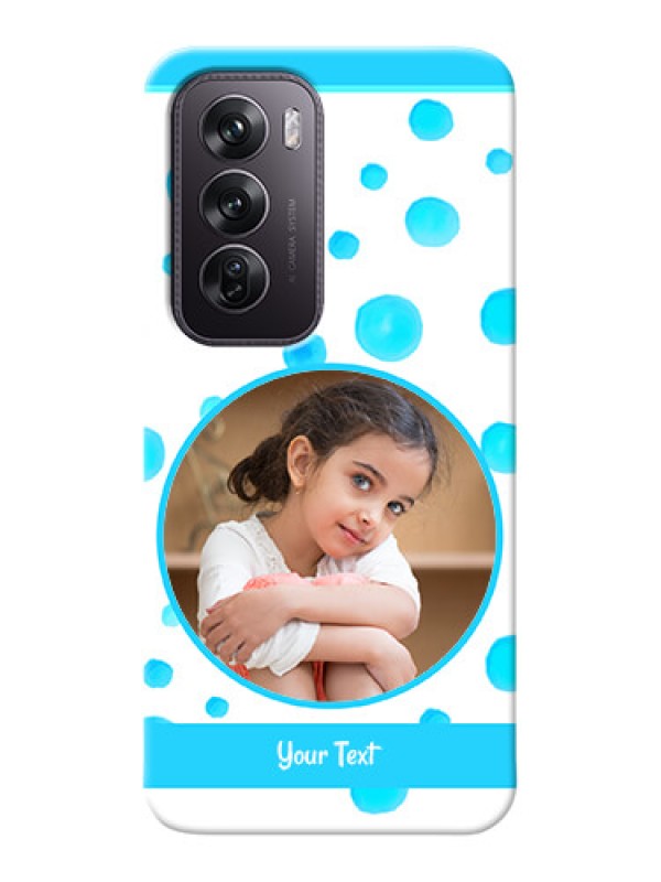 Custom Oppo Reno 12 Pro 5G Custom Phone Covers: Blue Bubbles Pattern Design