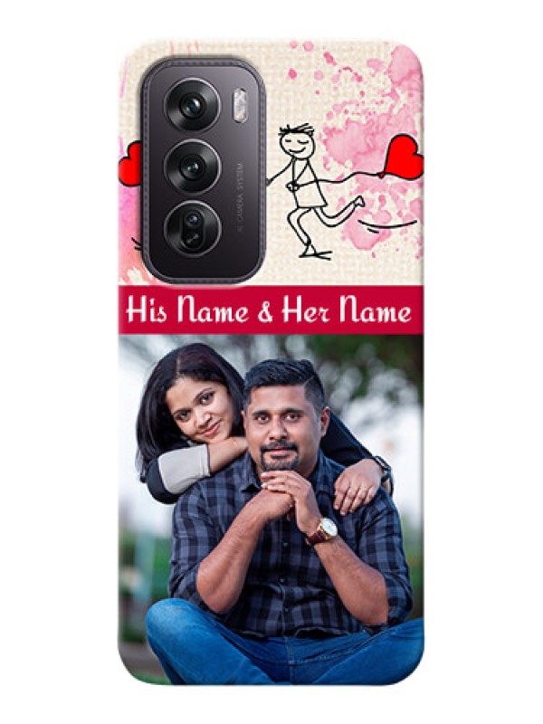 Custom Oppo Reno 12 Pro 5G phone back covers: You and Me Case Design