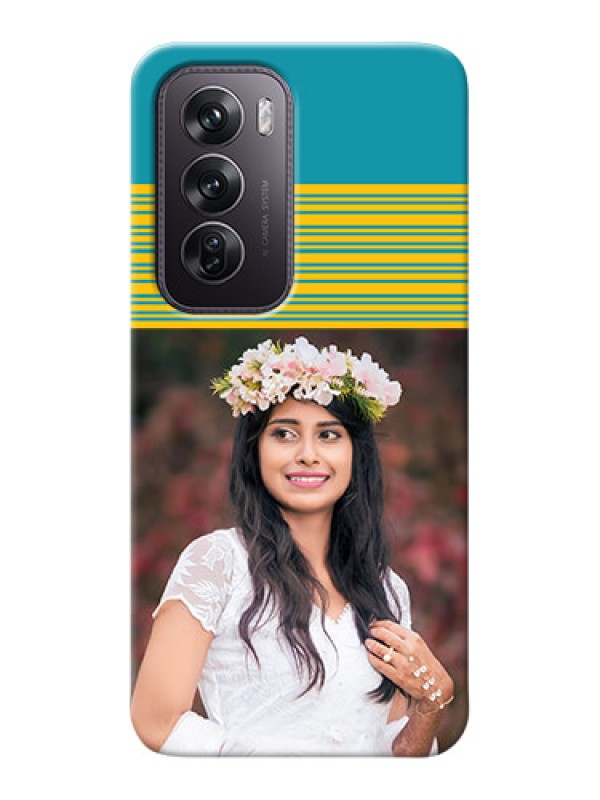 Custom Oppo Reno 12 Pro 5G personalized phone covers: Yellow And Blue Design