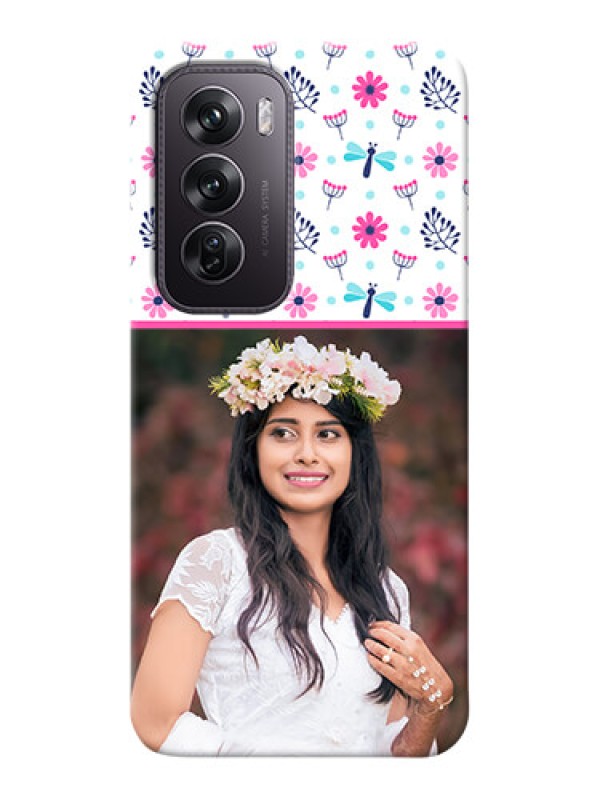 Custom Oppo Reno 12 Pro 5G Mobile Covers: Colorful Flower Design