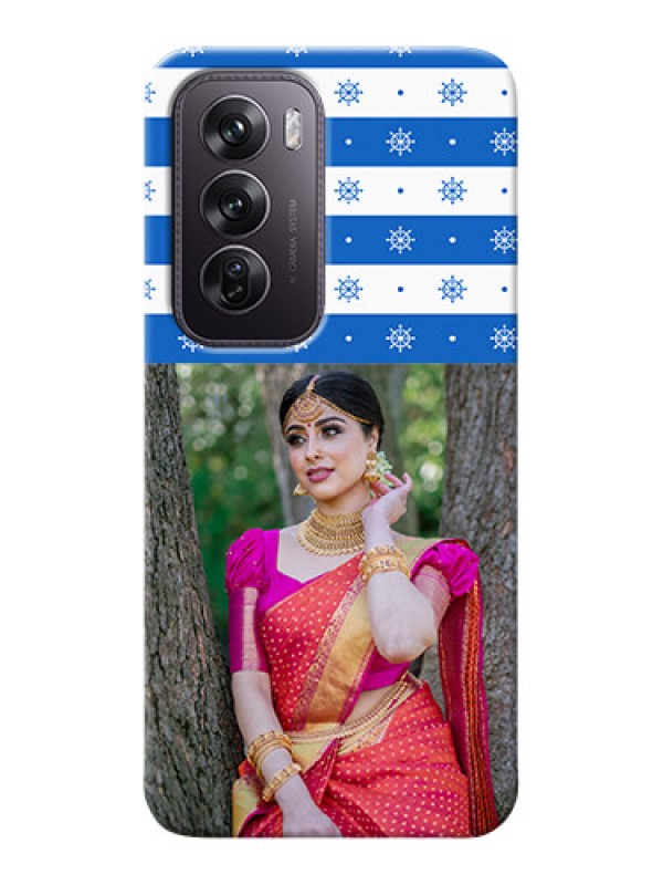 Custom Oppo Reno 12 Pro 5G custom mobile covers: Snow Pattern Design