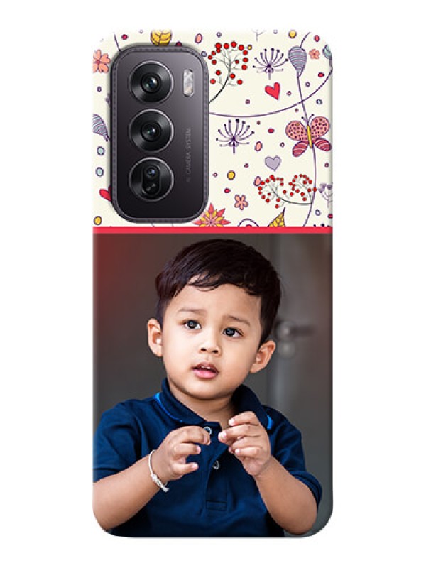 Custom Oppo Reno 12 Pro 5G phone back covers: Premium Floral Design