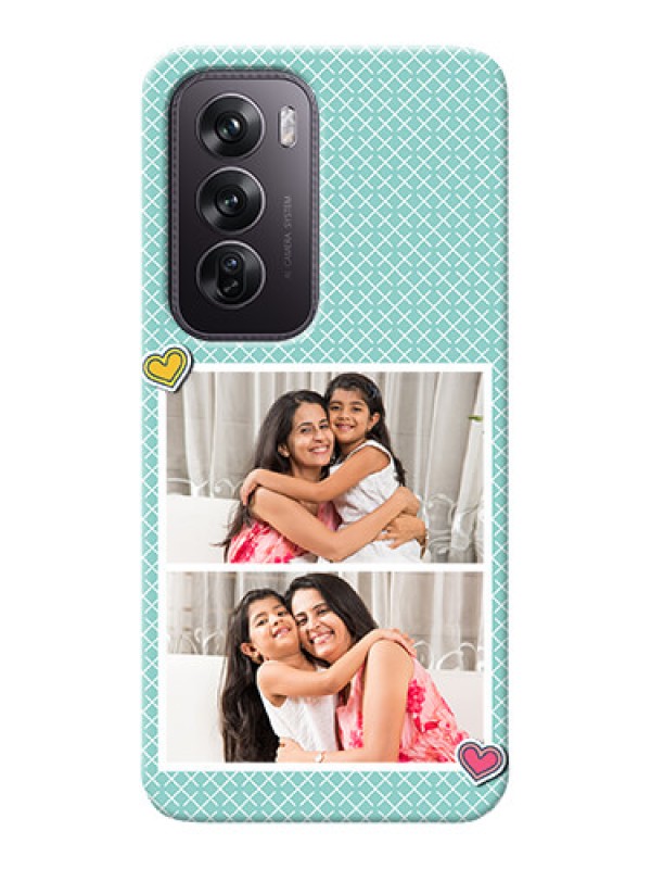 Custom Oppo Reno 12 Pro 5G Custom Phone Cases: 2 Image Holder with Pattern Design