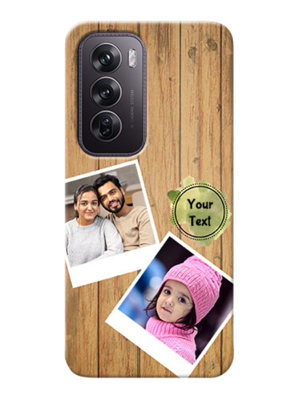 Custom Oppo Reno 12 Pro 5G Custom Mobile Phone Covers: Wooden Texture Design