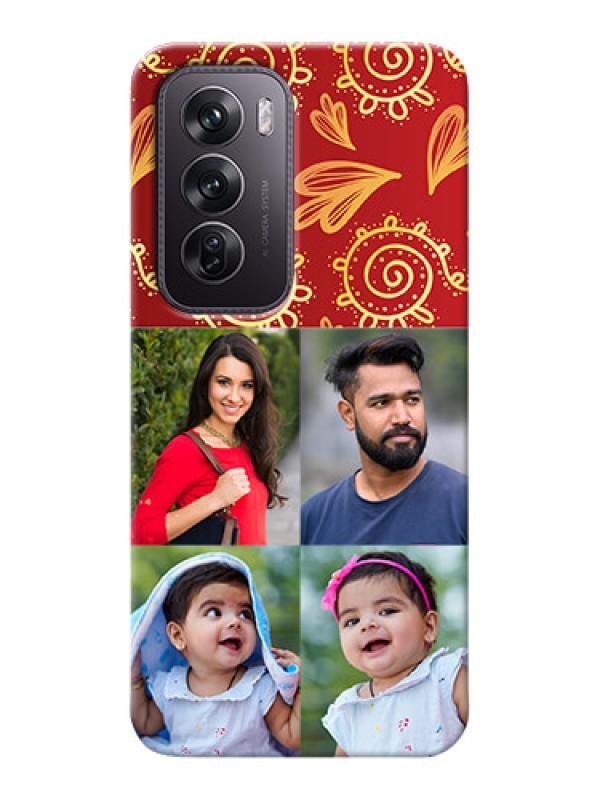 Custom Oppo Reno 12 Pro 5G Mobile Phone Cases: 4 Image Traditional Design