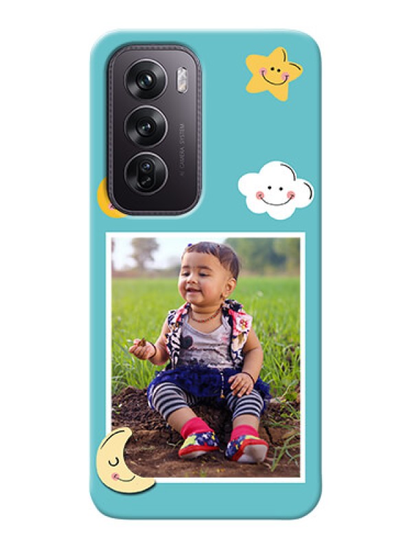 Custom Oppo Reno 12 Pro 5G Personalised Phone Cases: Smiley Kids Stars Design