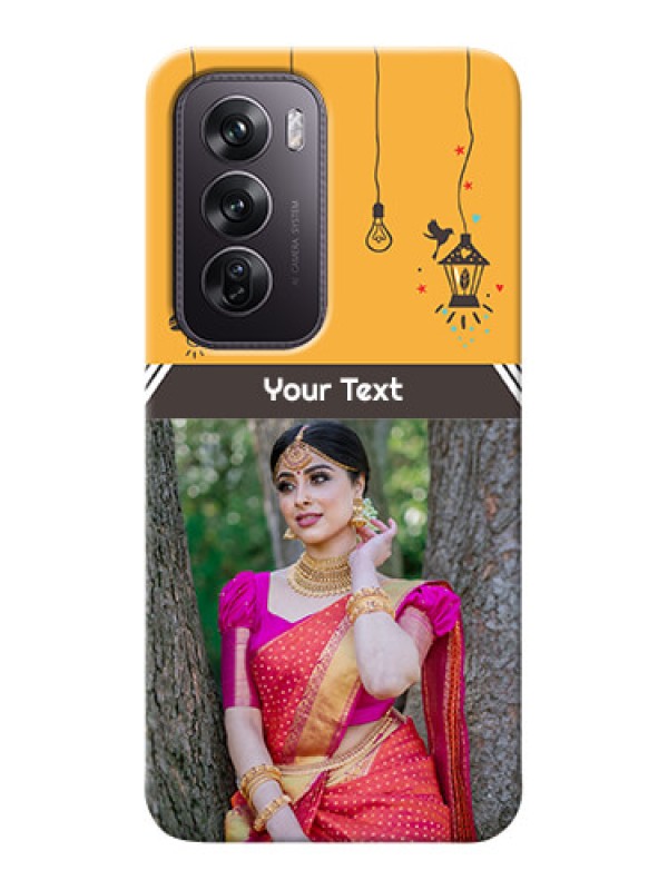 Custom Oppo Reno 12 Pro 5G custom back covers with Family Picture and Icons