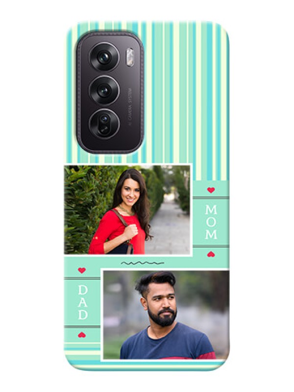 Custom Oppo Reno 12 Pro 5G custom mobile phone covers: Mom And Dad Pic Design