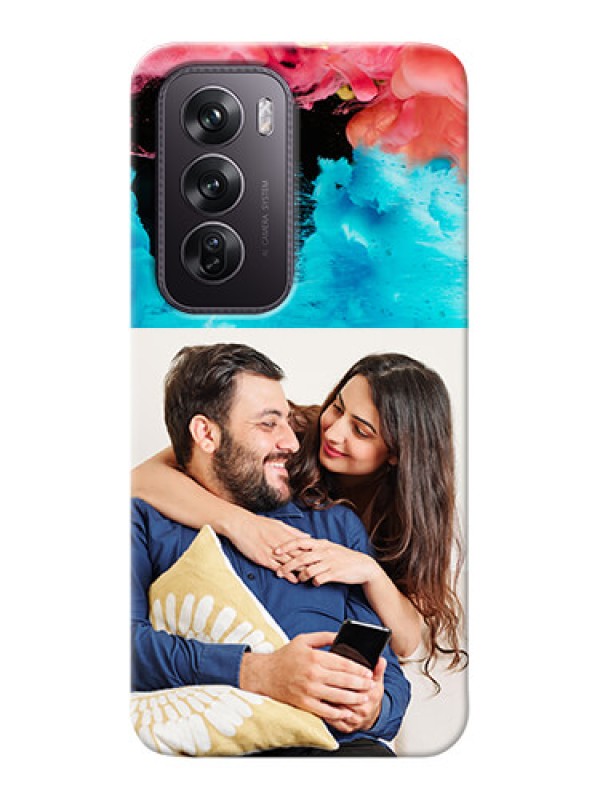 Custom Oppo Reno 12 Pro 5G Mobile Cases: Quote with Acrylic Painting Design