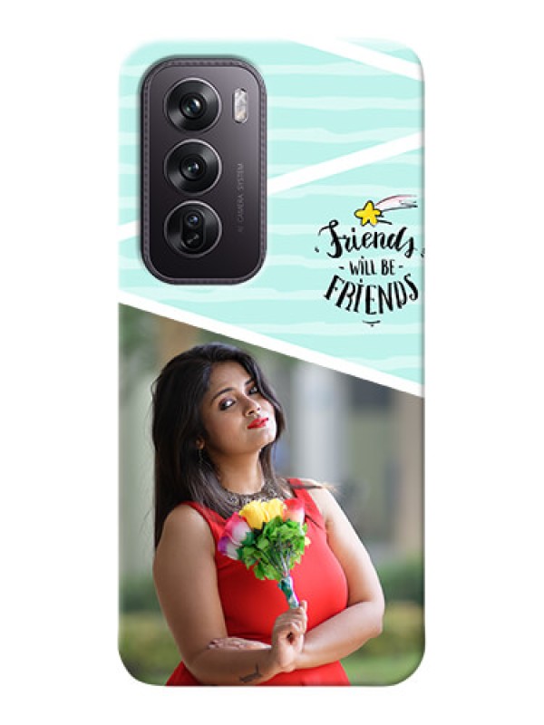 Custom Oppo Reno 12 Pro 5G Mobile Back Covers: Friends Picture Icon Design