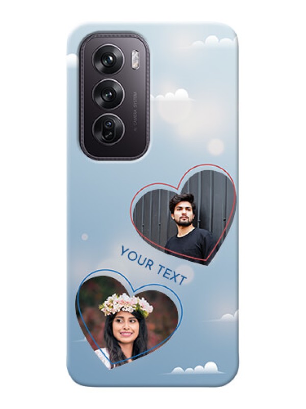 Custom Oppo Reno 12 Pro 5G Phone Cases: Blue Color Couple Design