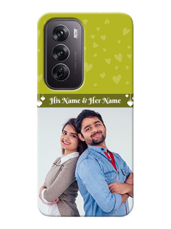 Custom Oppo Reno 12 Pro 5G custom mobile covers: You And Me Heart Design