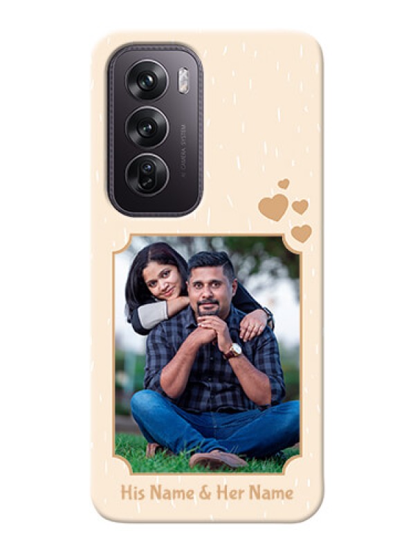 Custom Oppo Reno 12 Pro 5G mobile phone cases with confetti love design