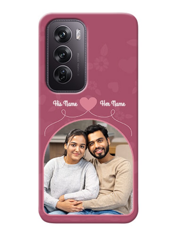 Custom Oppo Reno 12 Pro 5G mobile phone covers: Love Floral Design