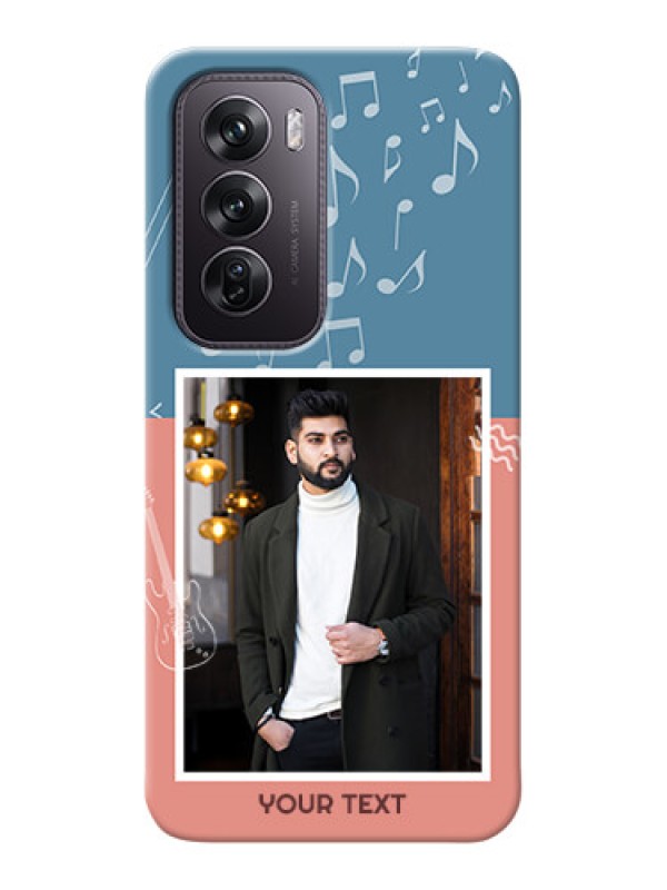 Custom Oppo Reno 12 Pro 5G Phone Back Covers with Color Musical Note Design