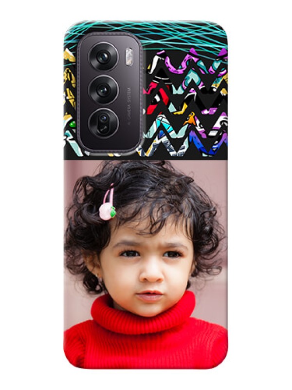 Custom Oppo Reno 12 Pro 5G personalized phone covers: Neon Abstract Design