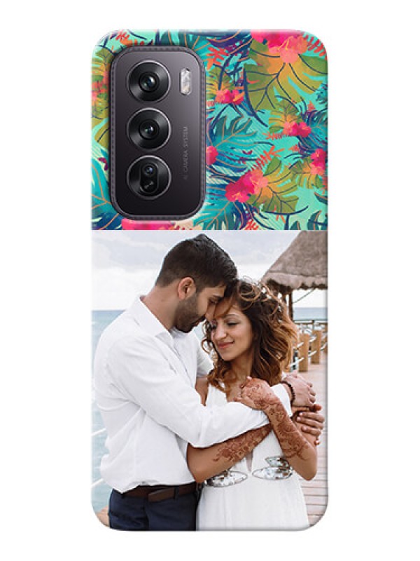 Custom Oppo Reno 12 Pro 5G Personalized Phone Cases: Watercolor Floral Design