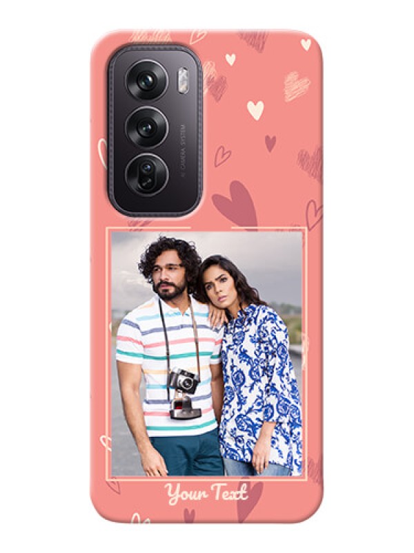 Custom Oppo Reno 12 Pro 5G custom mobile phone cases: love doodle art Design