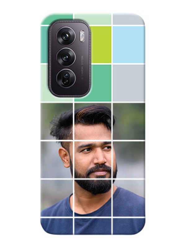 Custom Oppo Reno 12 Pro 5G personalised phone covers with white box pattern