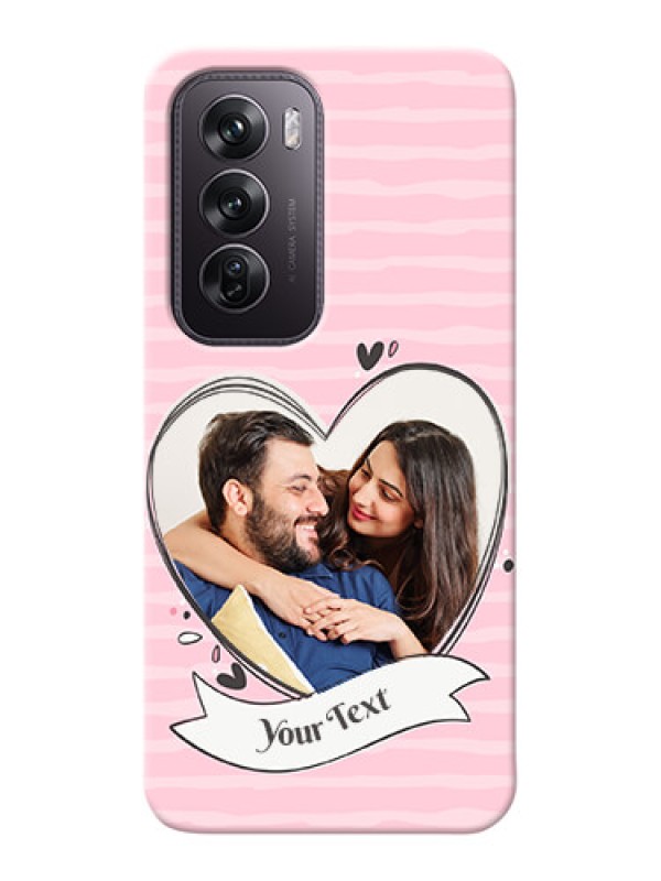 Custom Oppo Reno 12 Pro 5G custom mobile phone covers: Vintage Heart Design