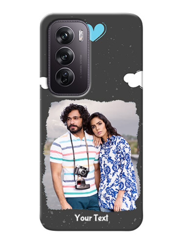 Custom Oppo Reno 12 Pro 5G Mobile Back Covers: splashes with love doodles Design