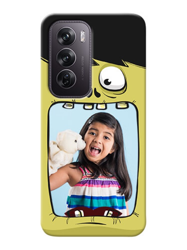 Custom Oppo Reno 12 Pro 5G Mobile Covers: Cartoon monster back case Design