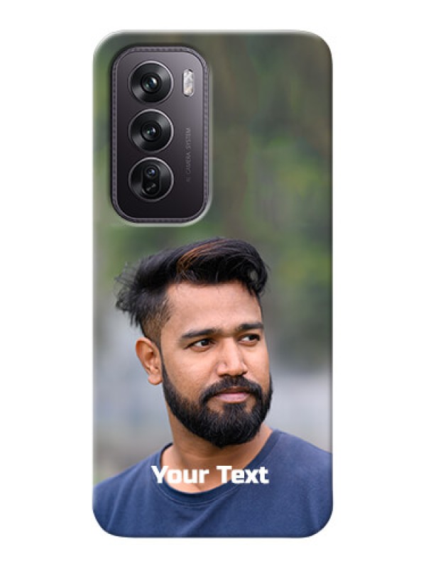 Custom Oppo Reno 12 Pro 5G Mobile Cover: Photo with Text