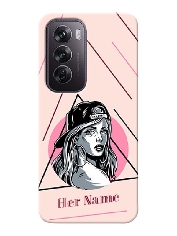 Custom Oppo Reno 12 Pro 5G Personalized Phone Case with Rockstar Girl Design