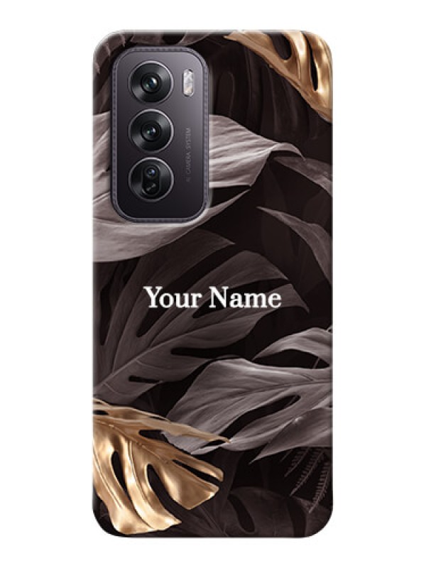 Custom Oppo Reno 12 Pro 5G Personalised Phone Case with Wild Leaves digital paint Design