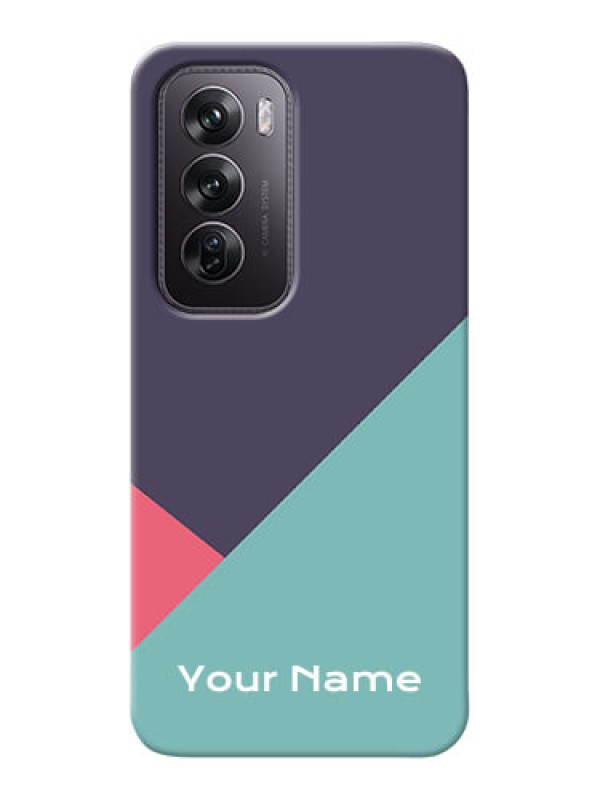 Custom Oppo Reno 12 Pro 5G Custom Mobile Case with Tri Color abstract Design