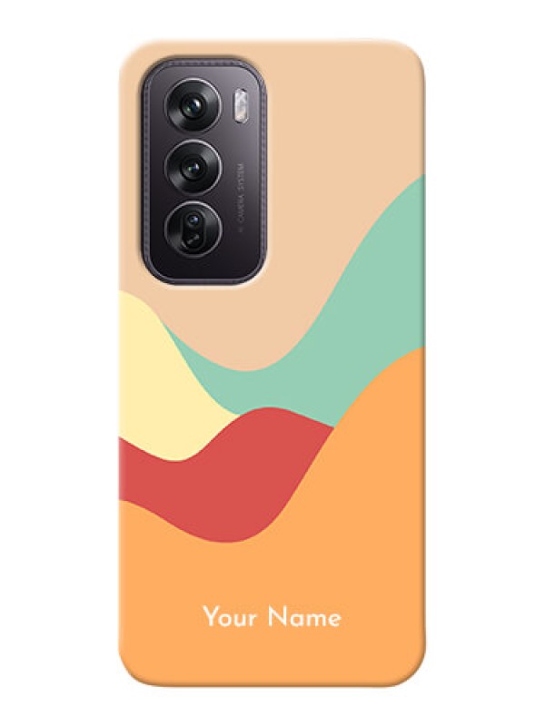 Custom Oppo Reno 12 Pro 5G Personalized Phone Case with Ocean Waves Multicolour Design