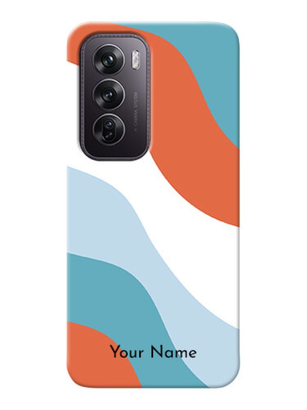 Custom Oppo Reno 12 Pro 5G Custom Mobile Case with coloured Waves Design