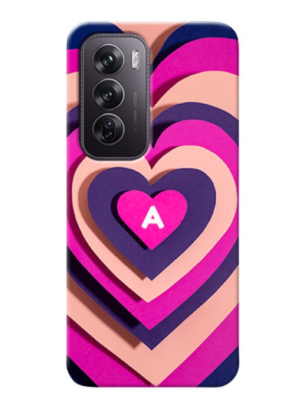 Custom Oppo Reno 12 Pro 5G Custom Mobile Case with Cute Heart Pattern Design