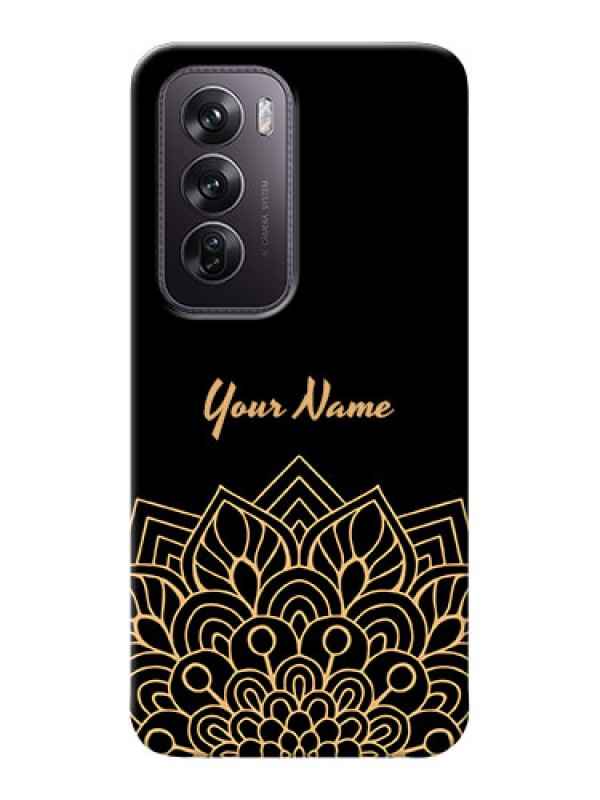 Custom Oppo Reno 12 Pro 5G Custom Phone Case with Golden mandala Design