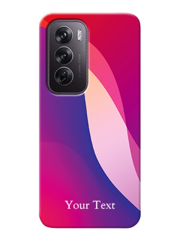 Custom Oppo Reno 12 Pro 5G Personalized Phone Case with Digital abstract Overlap Design