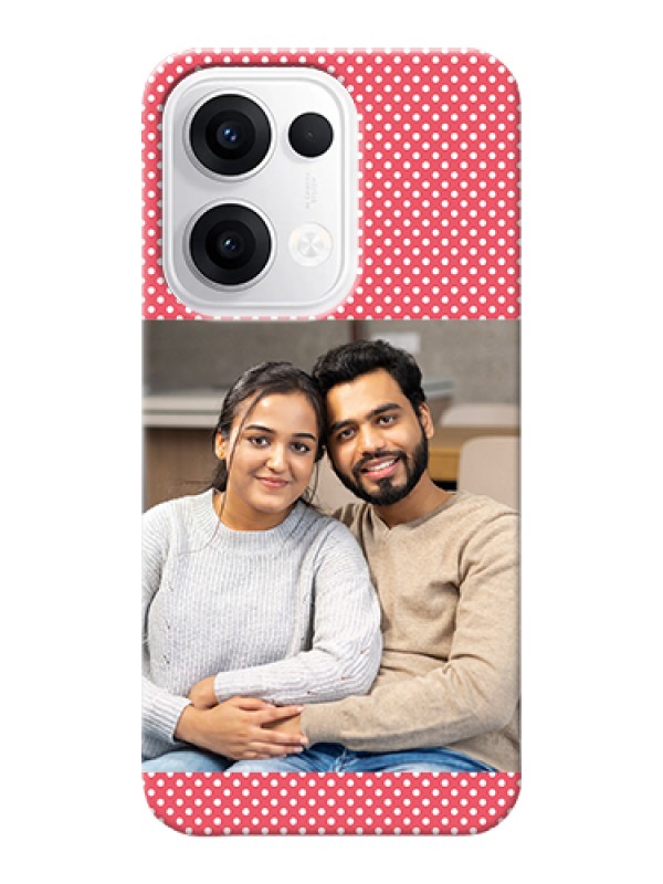 Custom Oppo Reno 13 5G Custom Hard Phone Case - White Dotted Design