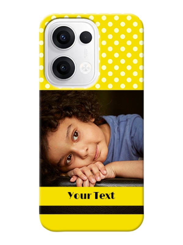 Custom Oppo Reno 13 5G Custom Hard Phone Case - Bright Yellow Case Design