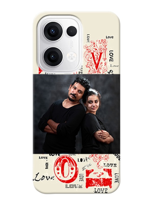 Custom Oppo Reno 13 5G Custom Hard Phone Case - Trendy Love Design Case