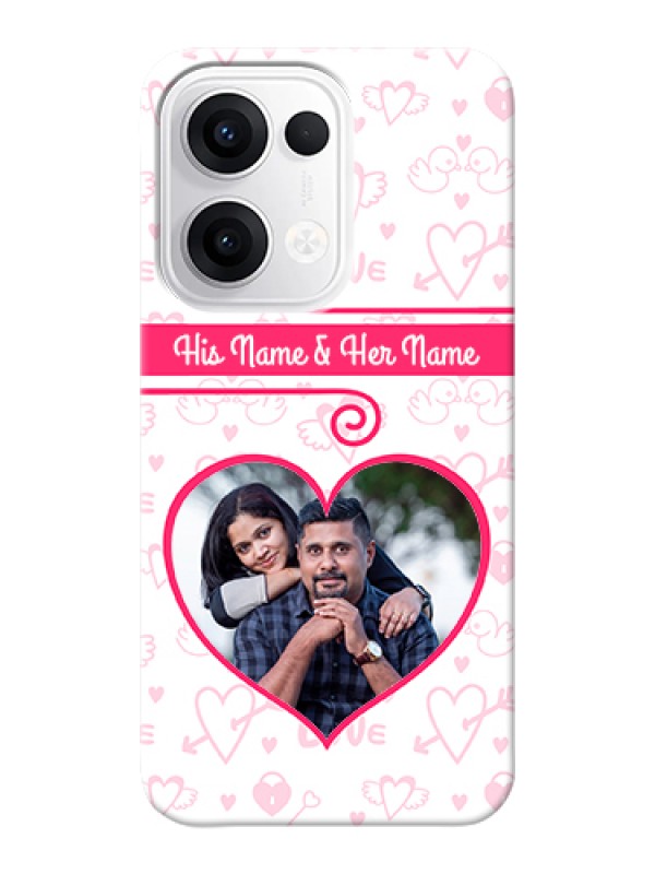 Custom Oppo Reno 13 5G Custom Hard Phone Case - Heart Shape Love Design