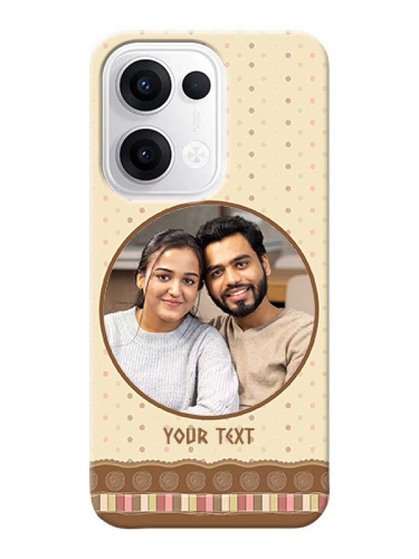 Custom Oppo Reno 13 5G Custom Hard Phone Case - Brown Dotted Mobile Case Design