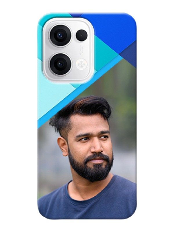 Custom Oppo Reno 13 5G Custom Hard Phone Case - Blue Pattern Design