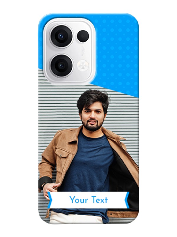 Custom Oppo Reno 13 5G Custom Hard Phone Case - Simple Blue Color Design