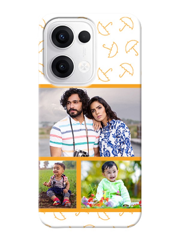 Custom Oppo Reno 13 5G Custom Hard Phone Case - Yellow Pattern Design